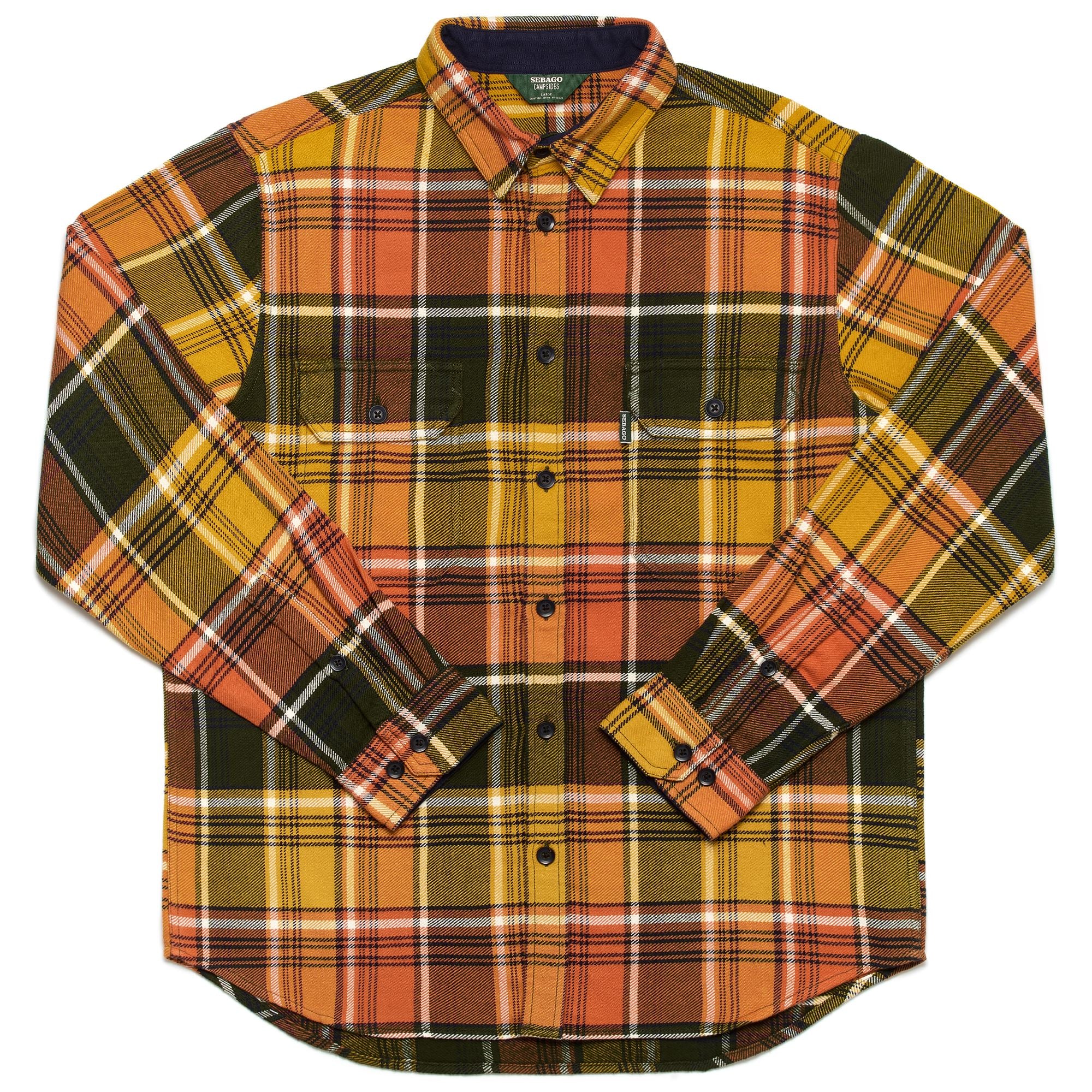 OVERSHIRT Man CRIBWORKS OVERSHIRTS GREEN-YELLOW-ORANGE-BLUE-WHITE