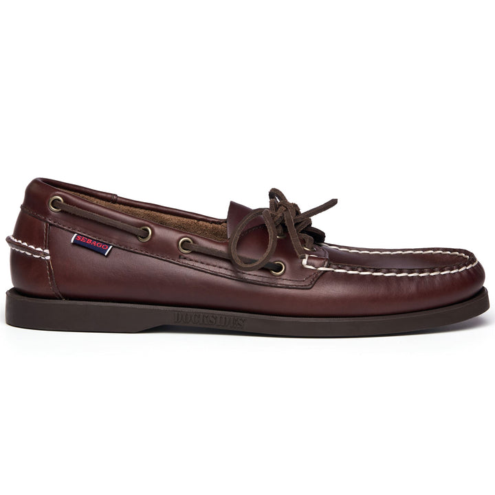 Docksides Man DOCKSIDES PORTLAND WAXED Mocassin DK BROWN-GUM Photo (jpg Rgb)			