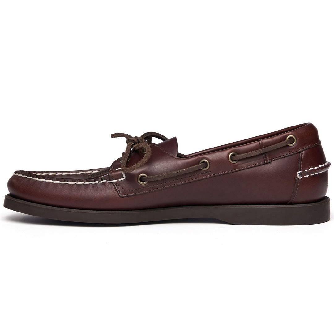 Docksides Man DOCKSIDES PORTLAND WAXED Mocassin DK BROWN-GUM Dressed Side (jpg Rgb)		