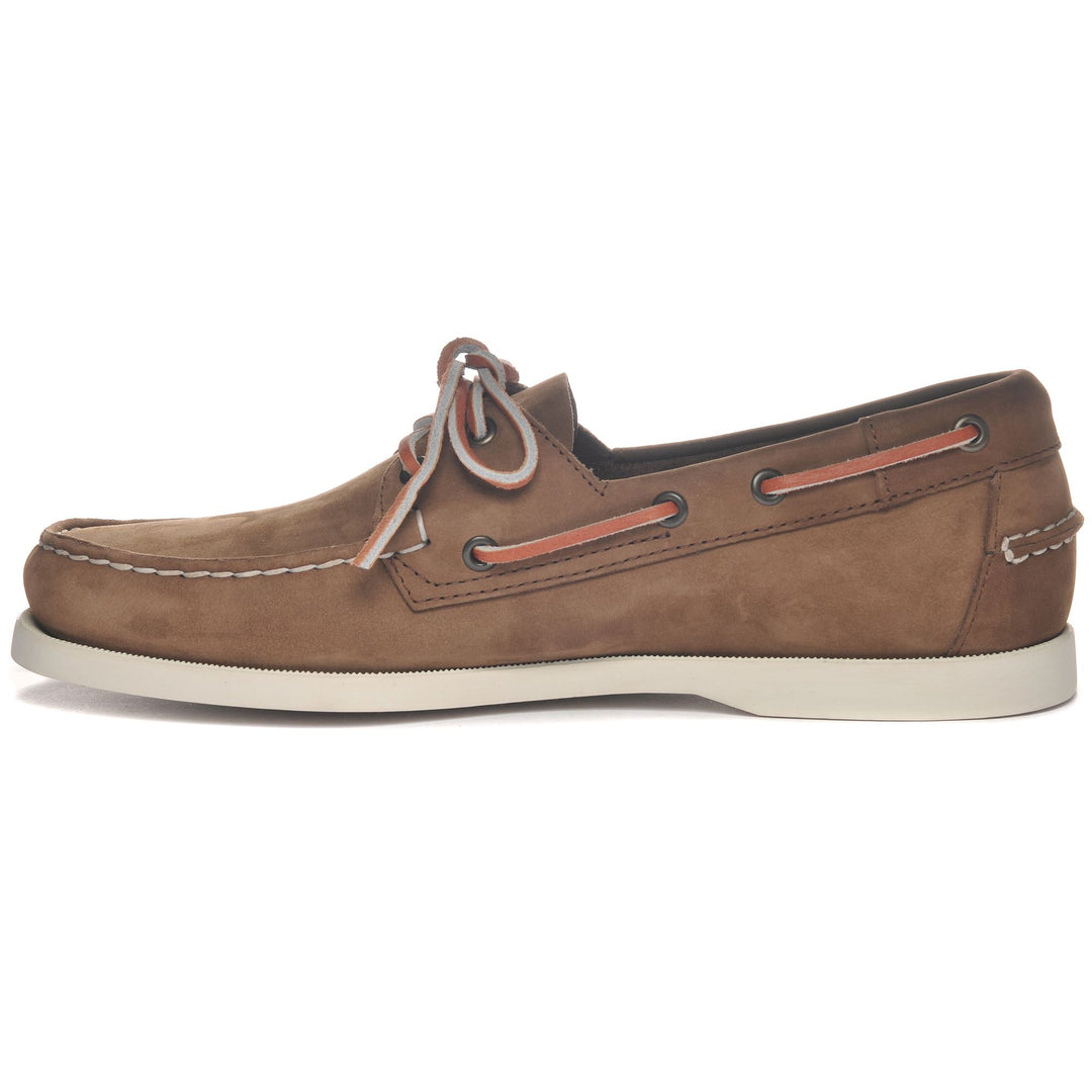 Docksides Man DOCKSIDES PORTLAND NUBUCK Mocassin DK BROWN Dressed Side (jpg Rgb)		