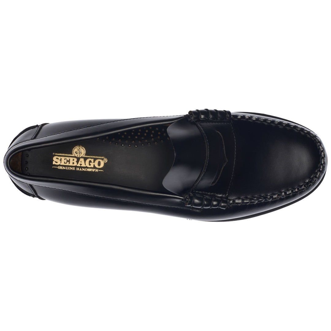 Moc Woman CLASSIC DAN WOMAN Moccasin BLACK Dressed Back (jpg Rgb)		