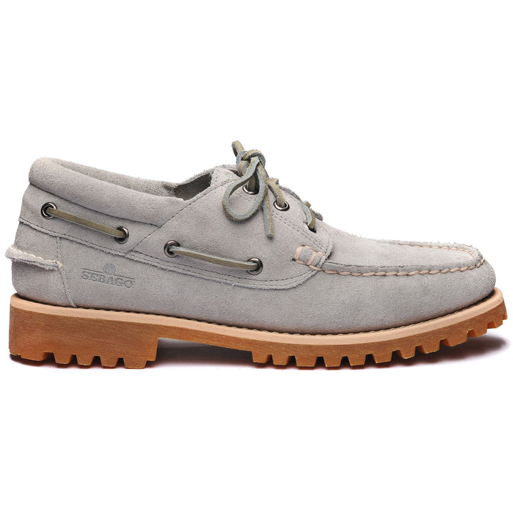 Moc Man ACADIA SUEDE Moccasin LT GREY Photo (jpg Rgb)			