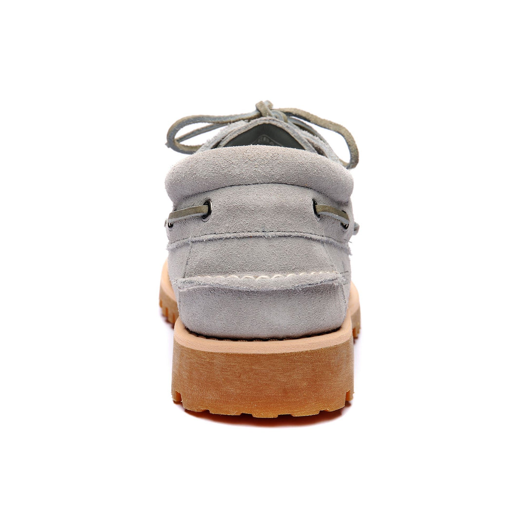 Moc Man ACADIA SUEDE Moccasin LT GREY Detail (jpg Rgb)			