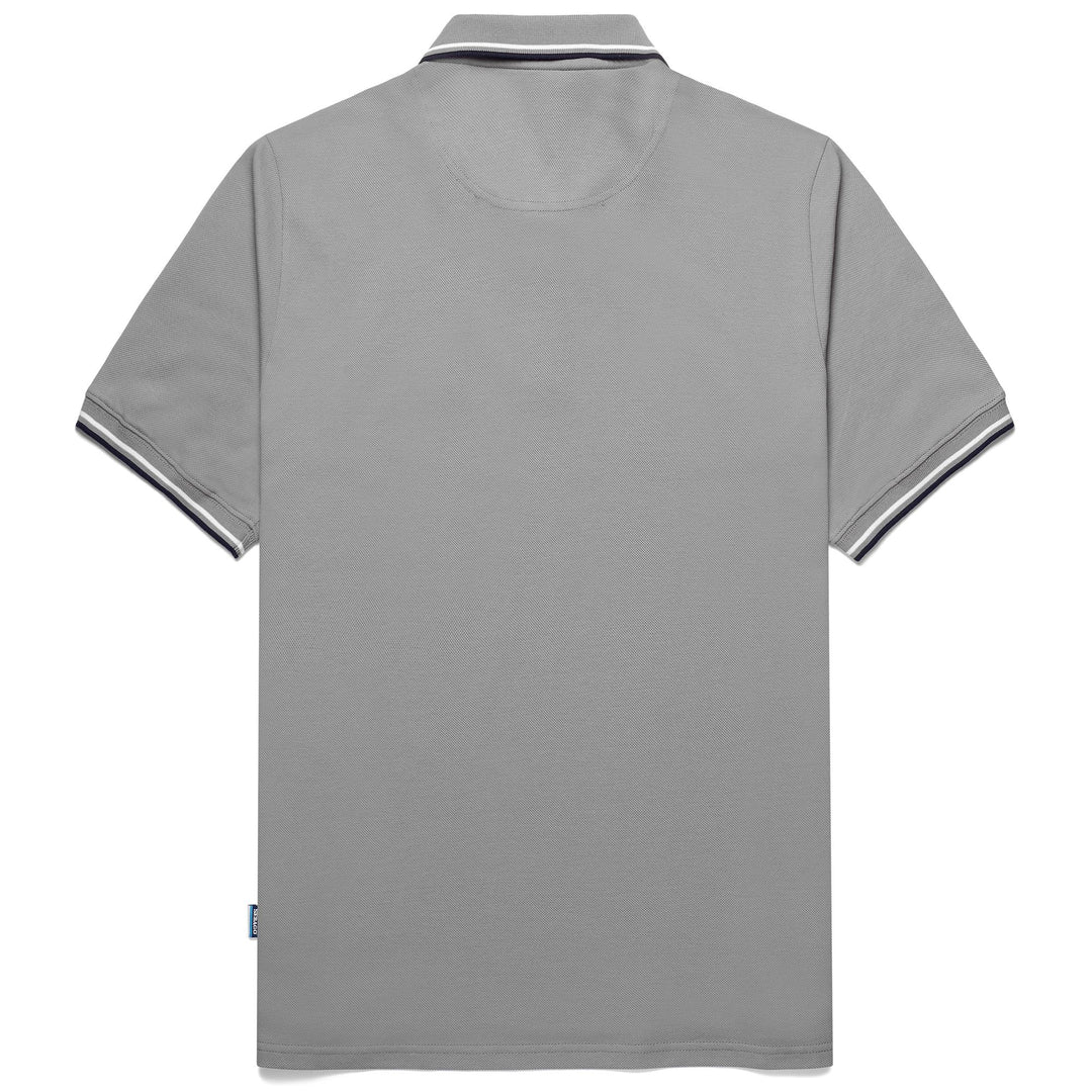 Polo Shirts Man BERTH Polo GREY FROST Dressed Front (jpg Rgb)	