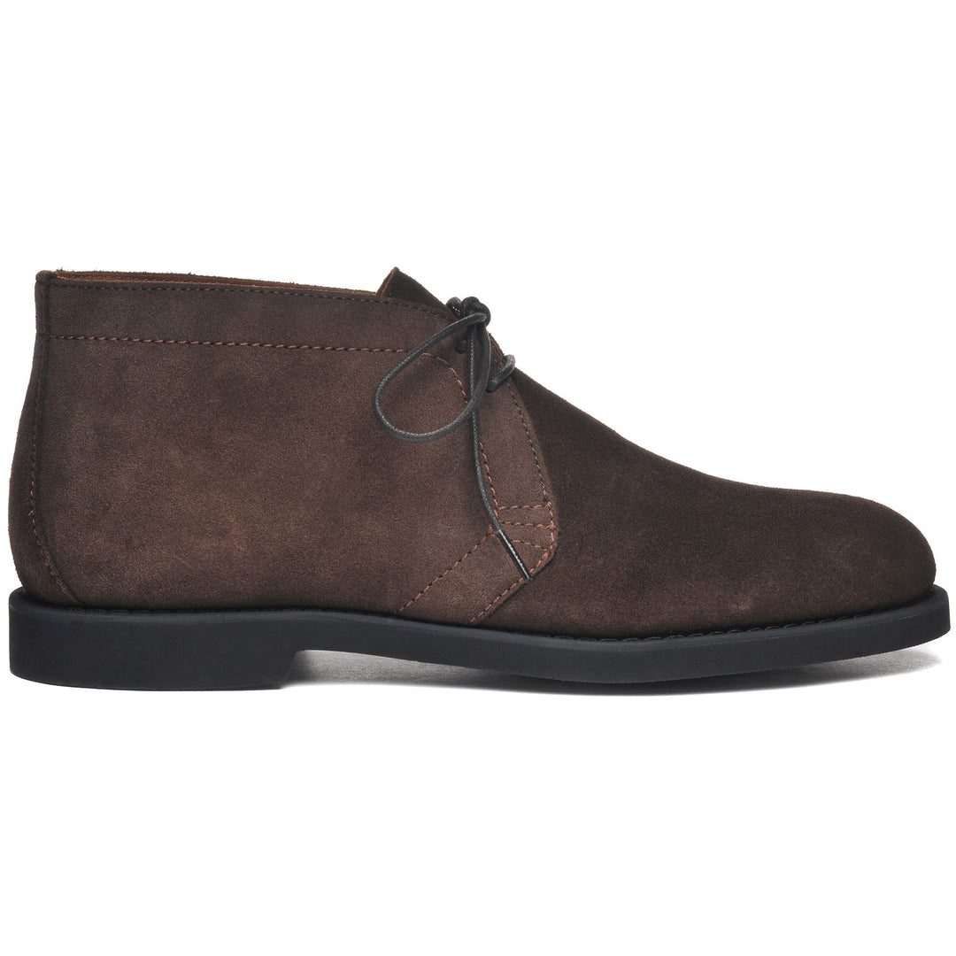 Ankle Boots Man LAWTON SUEDE Laced DK BROWN Photo (jpg Rgb)			