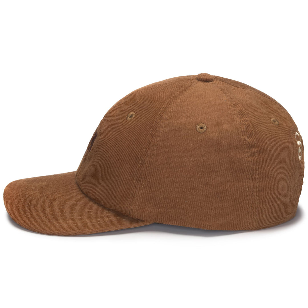 Headwear Unisex CONNOR CORDUROY Cap BROWN LEAVES Dressed Front (jpg Rgb)	