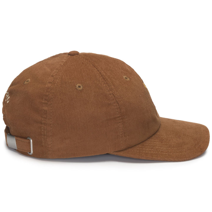 Headwear Unisex CONNOR CORDUROY Cap BROWN LEAVES Dressed Back (jpg Rgb)		