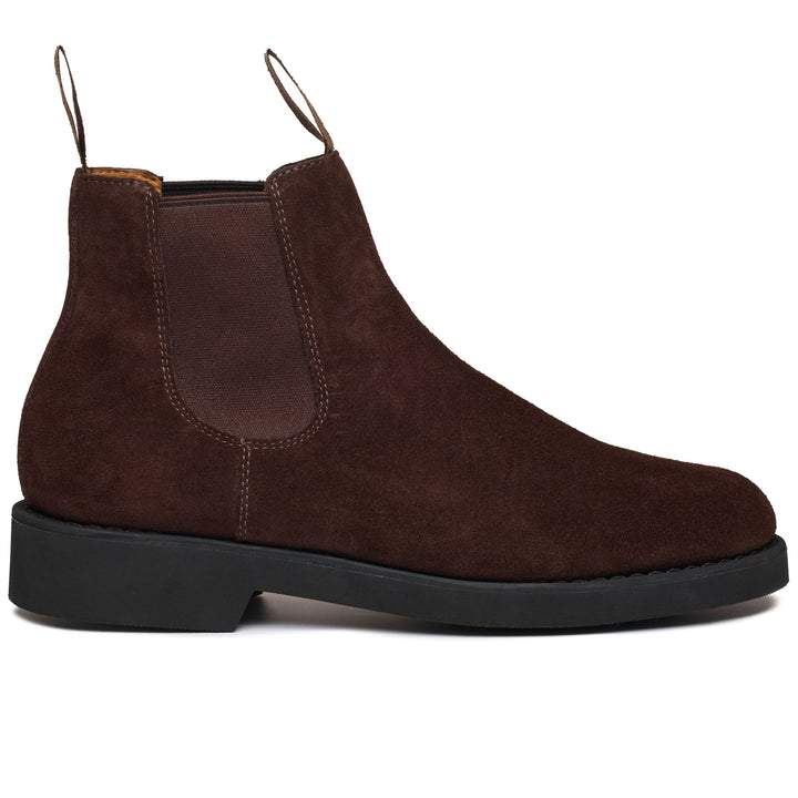 Ankle Boots Man GILFORD SUEDE PO Beatle DK BROWN Photo (jpg Rgb)			