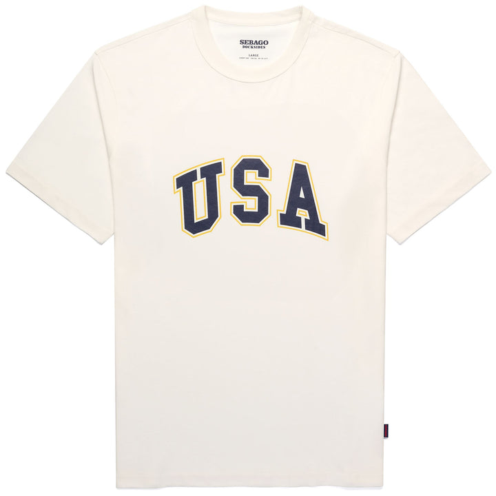 T-ShirtsTop Man DANFORTH T-Shirt WHITE NATURAL USA Photo (jpg Rgb)			