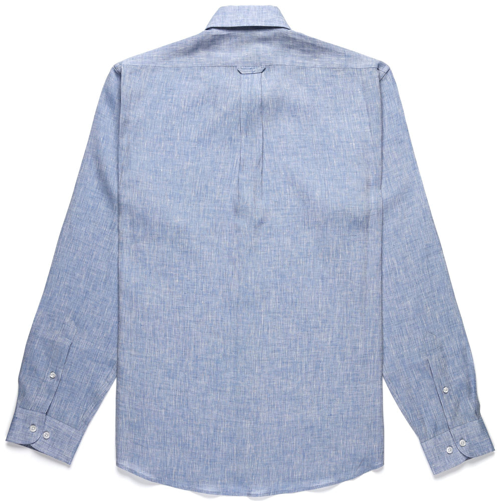 SHIRTS Unisex OSBORN Button Down BLUE CELESTE Dressed Front (jpg Rgb)	