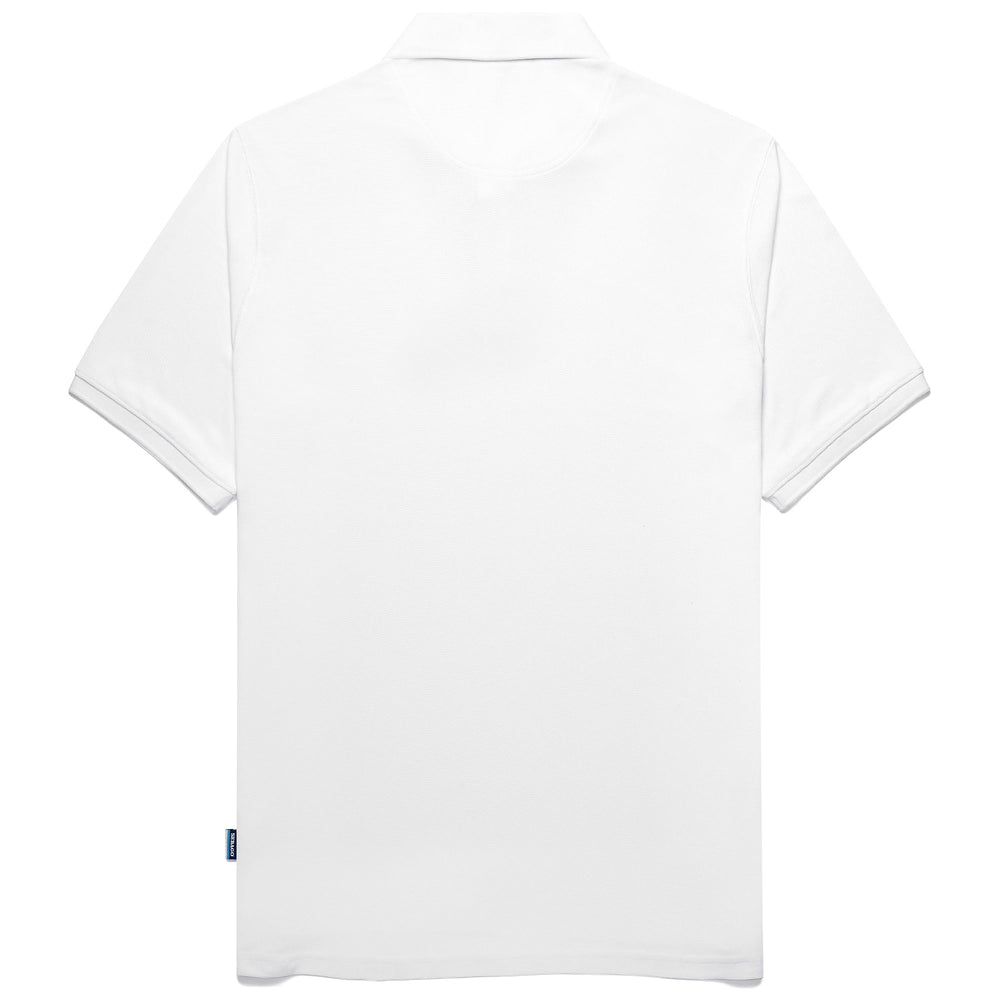 Polo Shirts Unisex CREW POLO Polo WHITE Dressed Front (jpg Rgb)	