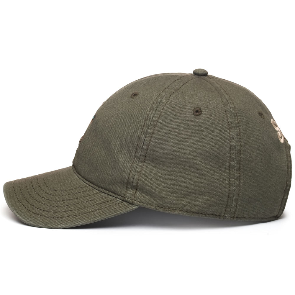 Headwear Unisex CONNOR CANVAS Cap GREEN WINTER Dressed Front (jpg Rgb)	