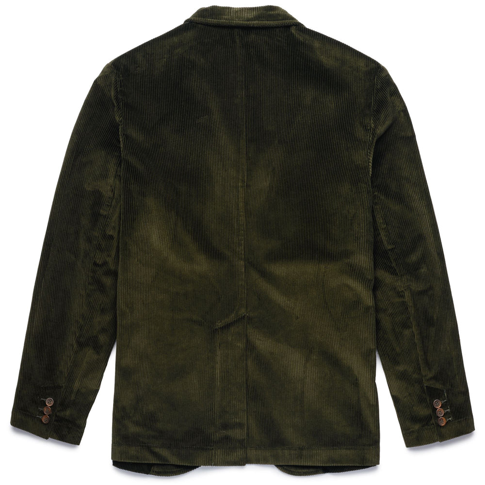 Jackets Unisex CORDUROY NEDDICK Mid GREEN WOODLAND Dressed Front (jpg Rgb)	