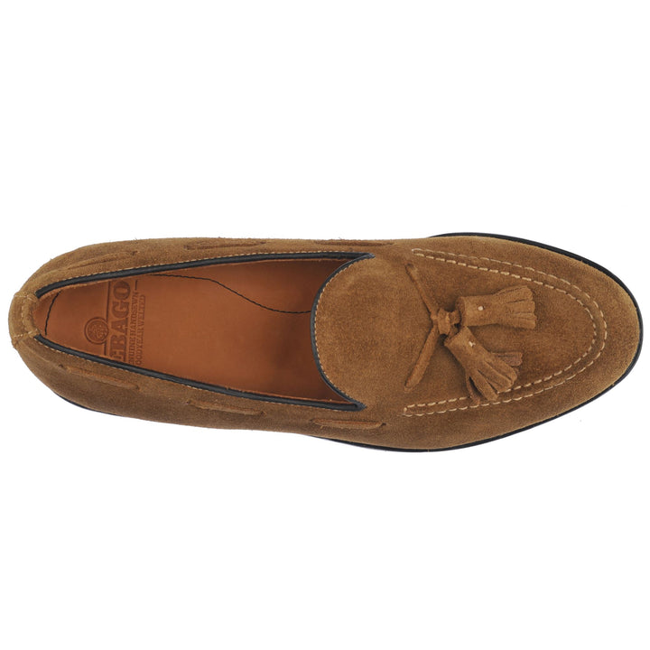 Moc Man MEDFORD SUEDE GYW Moccasin BROWN COGNAC Dressed Back (jpg Rgb)		