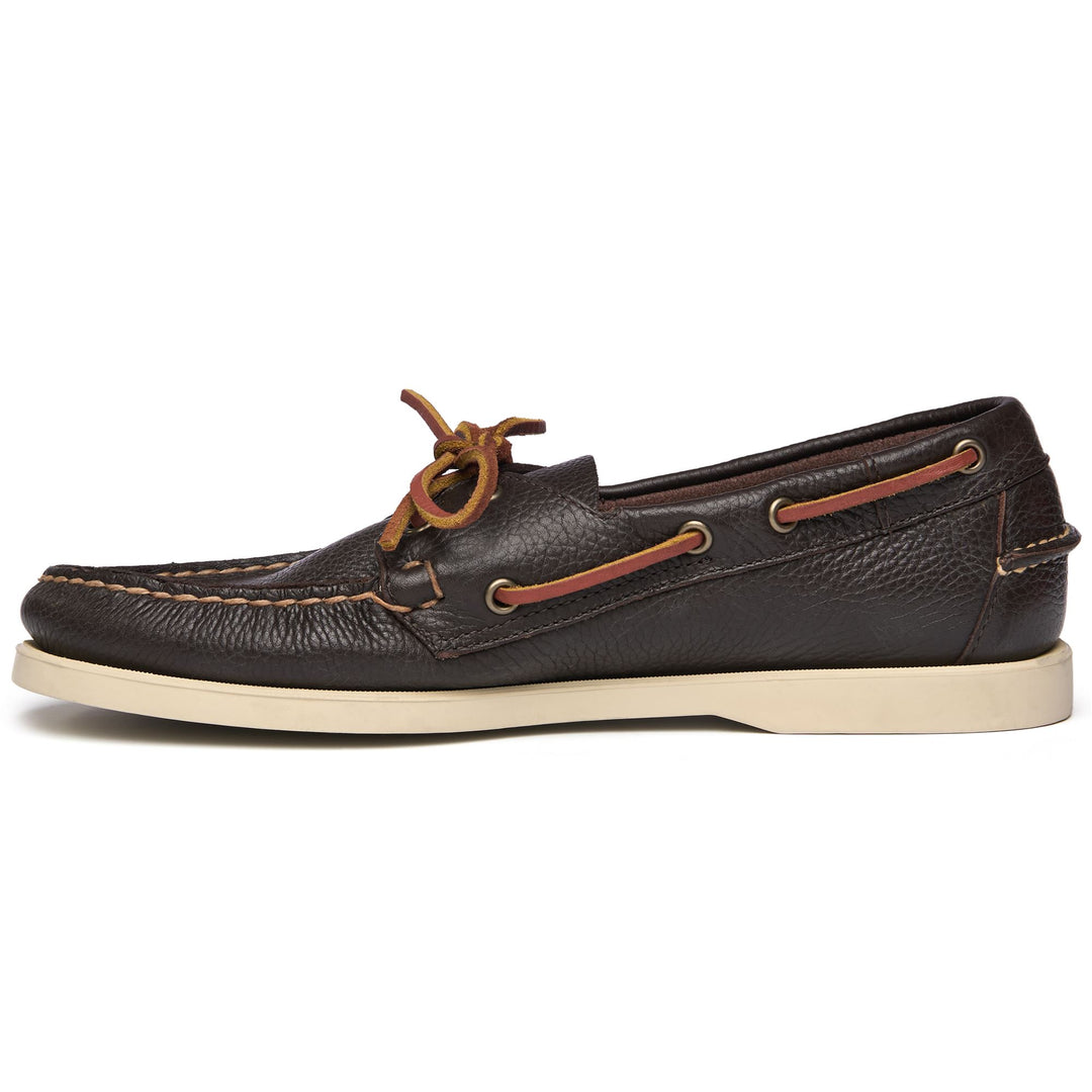 Docksides Man PORTLAND MARTELLATO Mocassin DK BROWN Dressed Side (jpg Rgb)		