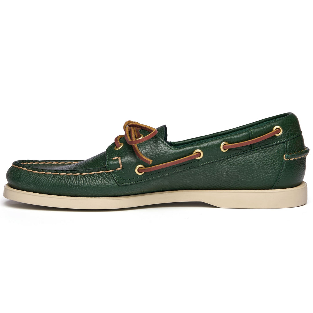 Docksides Man PORTLAND MARTELLATO Mocassin GREEN HUNTER Dressed Side (jpg Rgb)		