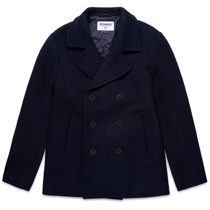 Jackets Unisex REEFERS BONDED WOOL Mid BLUE MARINE Photo (jpg Rgb)			