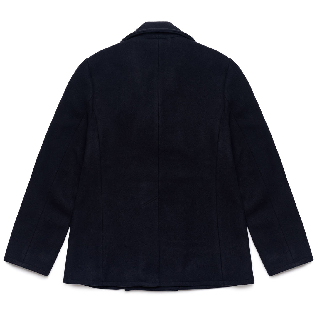 Jackets Unisex REEFERS BONDED WOOL Mid BLUE MARINE Dressed Front (jpg Rgb)	