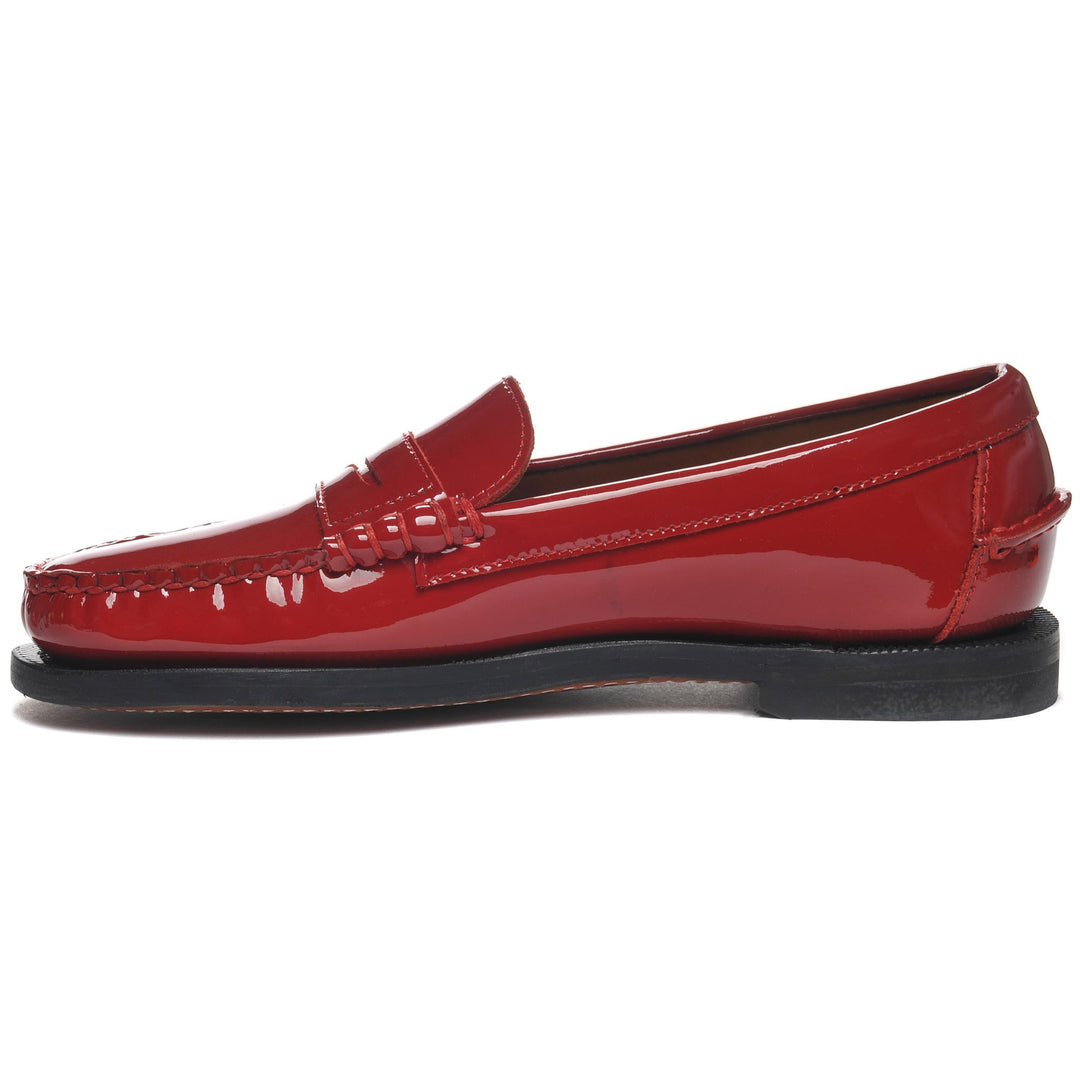 Moc Woman CLASSIC DAN PATENT LEATHER WOMAN Moccasin RED Dressed Side (jpg Rgb)		