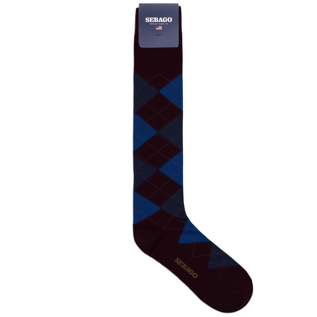 Socks Unisex SABATTUS ROMBOL Quarter High Sock NAVY-BLUE-SKY-ORANGE Photo (jpg Rgb)			