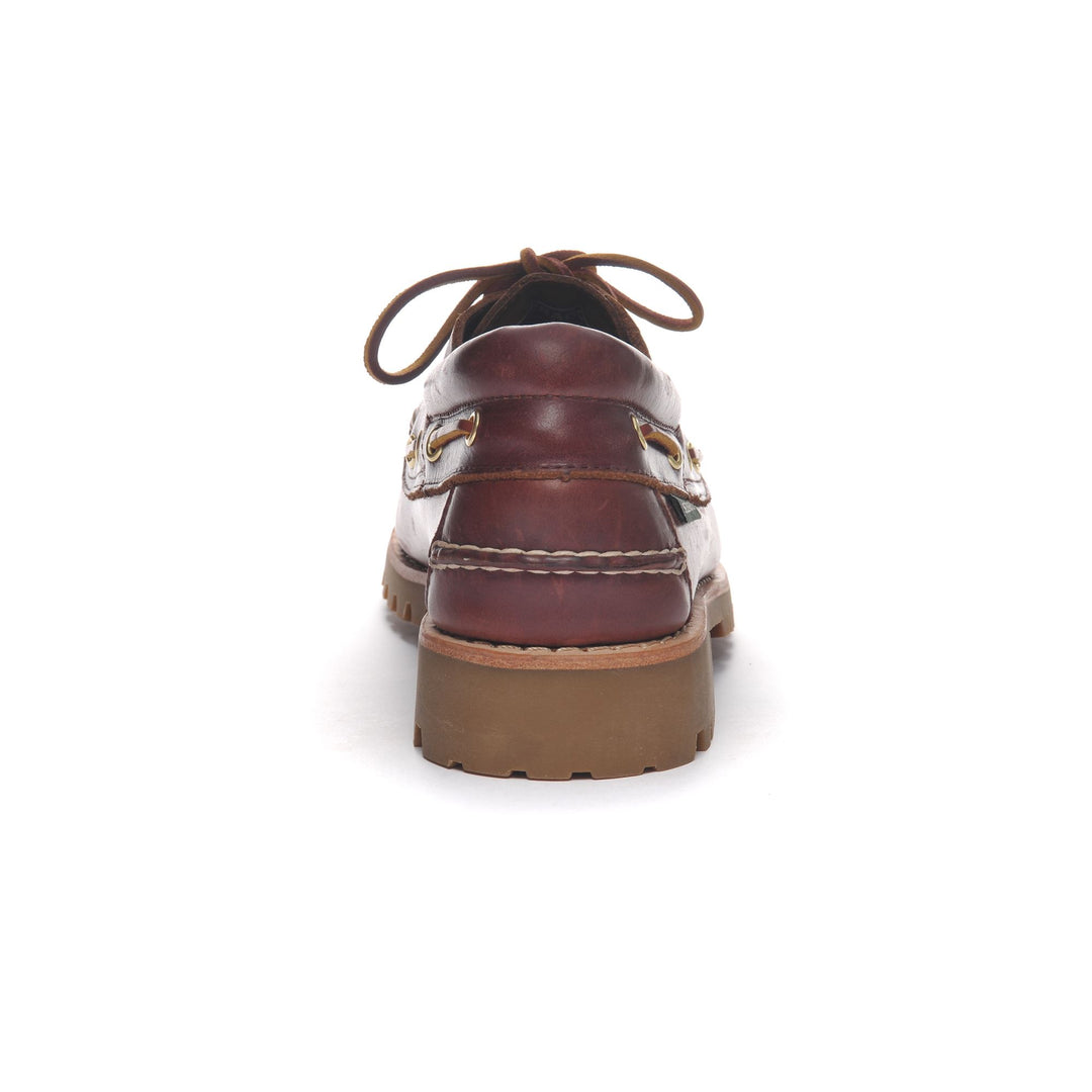 Moc Man ACADIA PREMIUM Moccasin BROWN BURGUNDY Detail (jpg Rgb)			