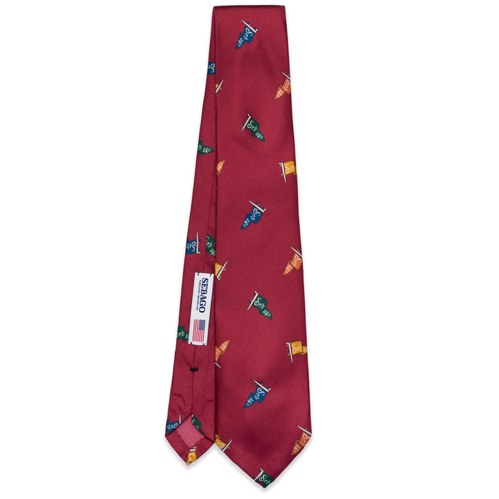 Small Accessories Man BROWNFIELD Tie BORDEAUX PENNANT FANCY Photo (jpg Rgb)			