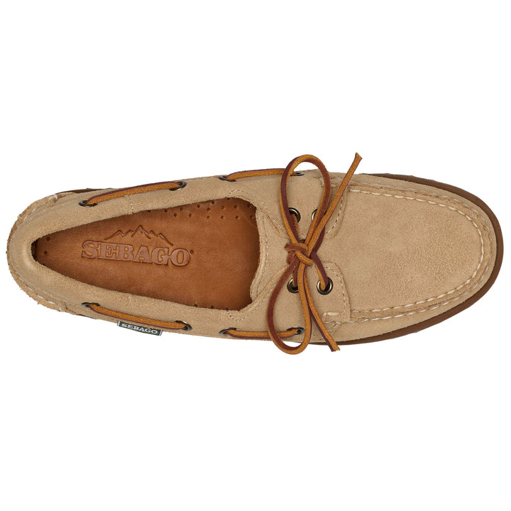 Moc Woman RANGER SUEDE WOMAN Moccasin BEIGE CAMEL Dressed Back (jpg Rgb)		