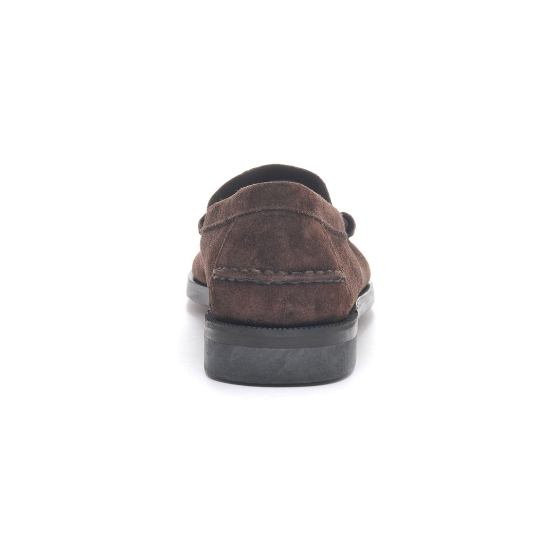 Moc Man CLASSIC DAN FLESH OUT Moccasin DK BROWN Detail (jpg Rgb)			