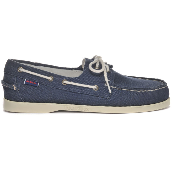 Docksides Man PORTLAND WASHED CANVAS Mocassin BLUE NAVY Photo (jpg Rgb)			