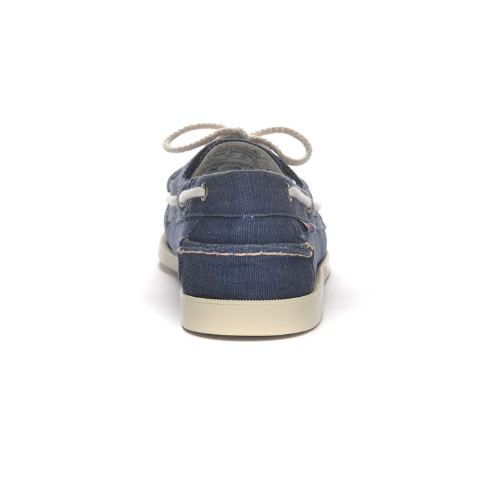 Docksides Man PORTLAND WASHED CANVAS Mocassin BLUE NAVY Detail (jpg Rgb)			