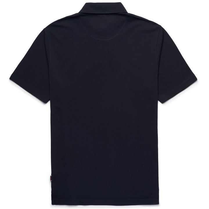 Polo Shirts Unisex ORCHARD Polo BLUE MARINE Dressed Front (jpg Rgb)	