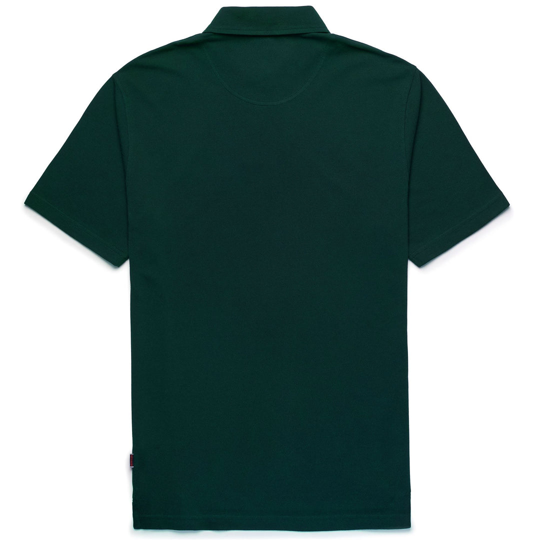 Polo Shirts Unisex ORCHARD Polo GREEN ENGLISH Dressed Front (jpg Rgb)	