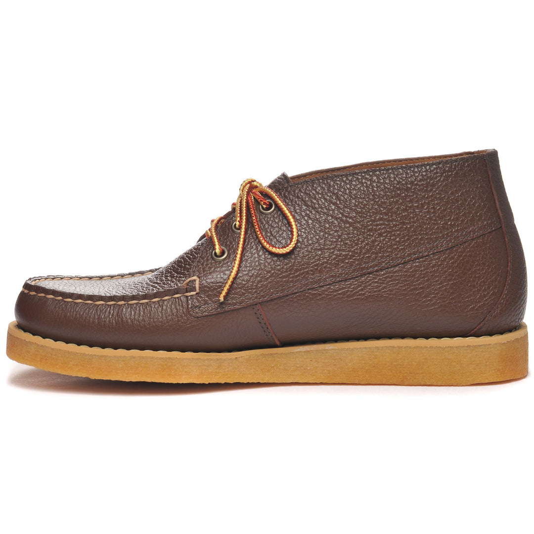 Moc Man DAKOTA MARTELLATO Low Cut BROWN COGNAC Dressed Side (jpg Rgb)		