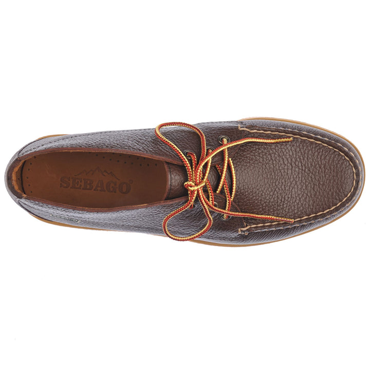 Moc Man DAKOTA MARTELLATO Low Cut BROWN COGNAC Dressed Back (jpg Rgb)		