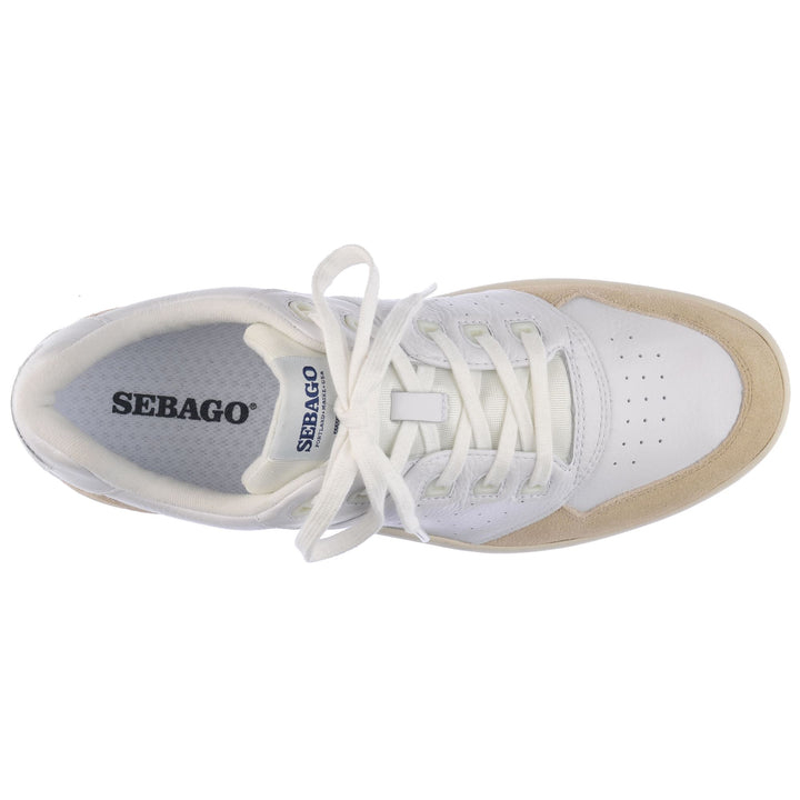 Sneakers Unisex HURRICANE Low Cut WHITE - BEIGE CAMEL Dressed Back (jpg Rgb)		