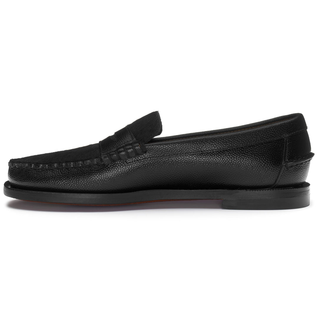 Moc Woman DAN RICE VAMP WILD WOMAN Moccasin BLACK Dressed Side (jpg Rgb)		