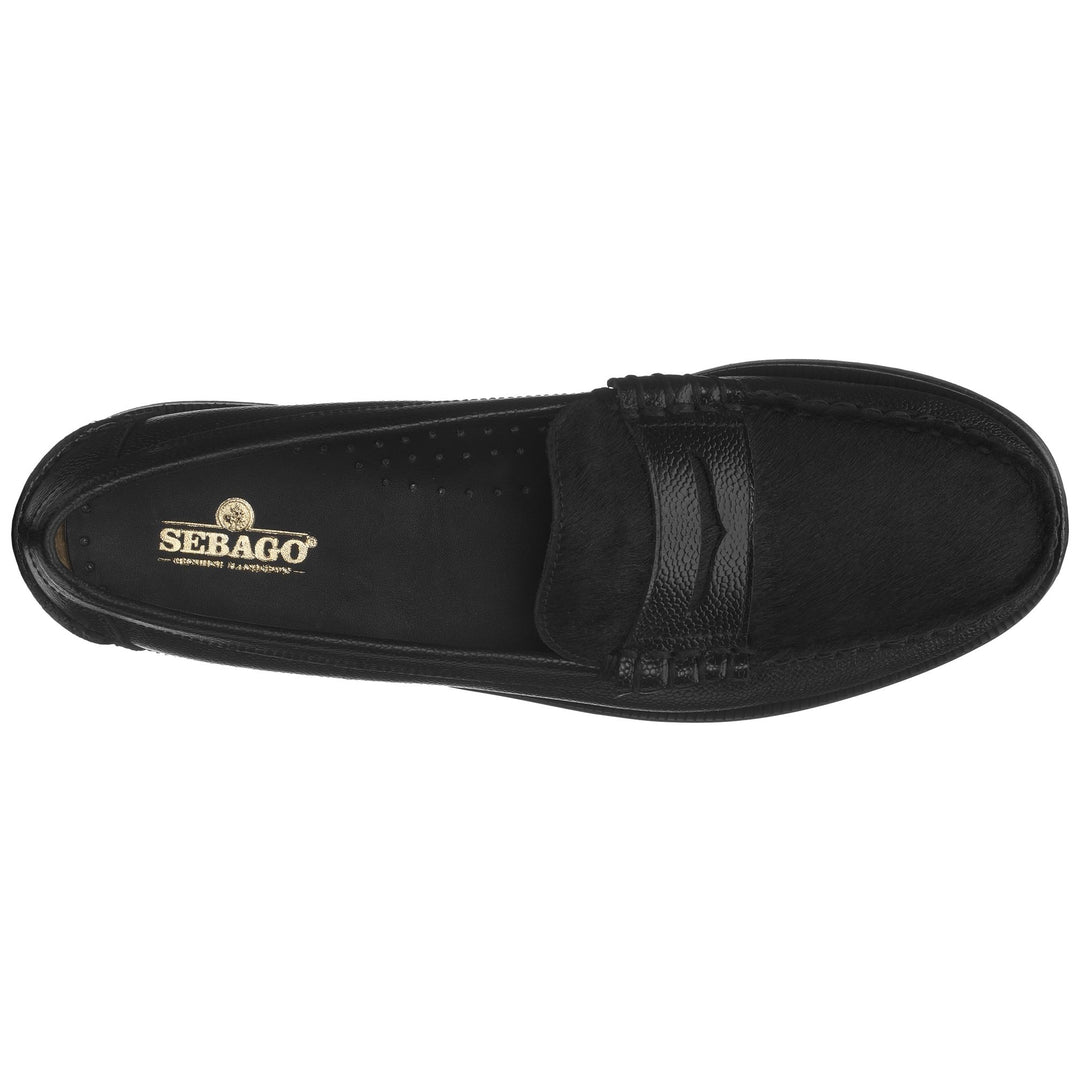 Moc Woman DAN RICE VAMP WILD WOMAN Moccasin BLACK Dressed Back (jpg Rgb)		