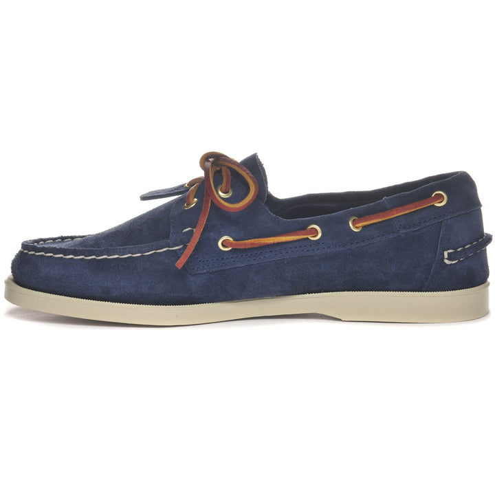 Docksides Man PORTLAND ARTISAN Mocassin BLU NOTTE Dressed Side (jpg Rgb)		