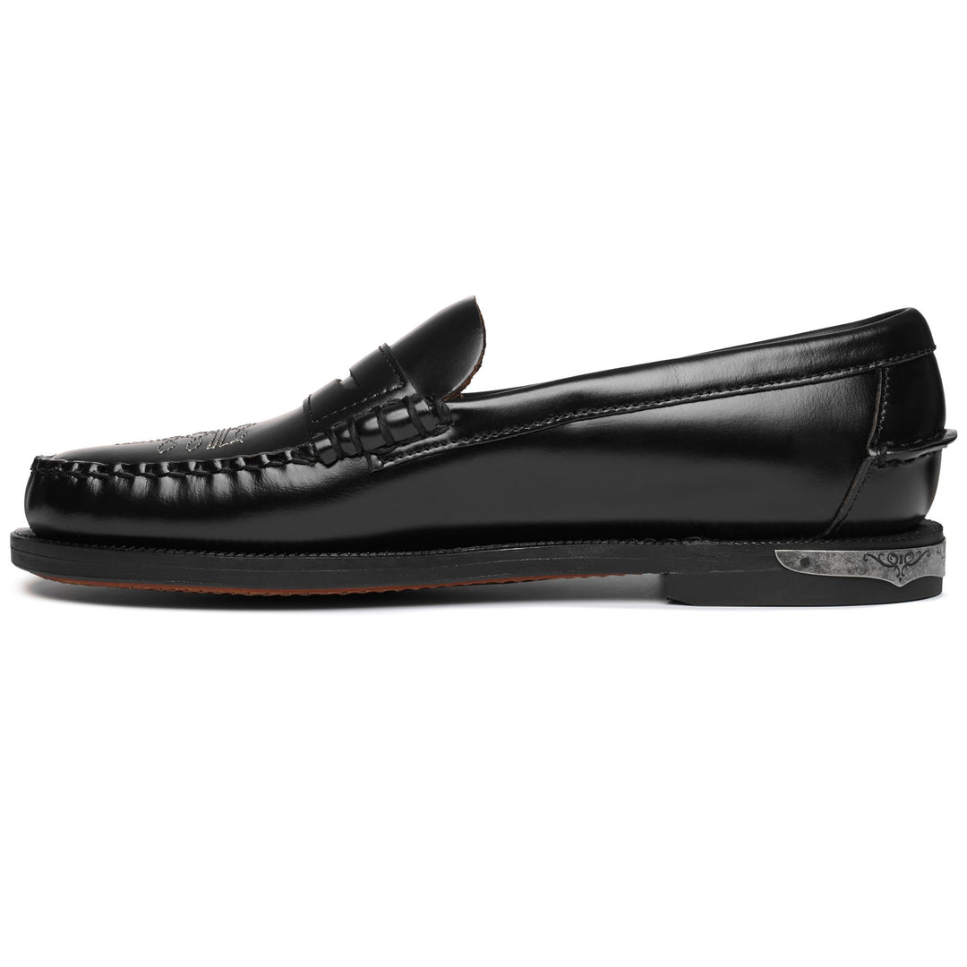 Moc Woman DAN EL PASO WOMAN Moccasin BLACK Dressed Side (jpg Rgb)		