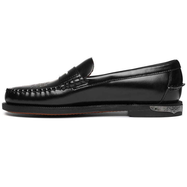 Moc Woman DAN EL PASO WOMAN Moccasin BLACK Dressed Side (jpg Rgb)		