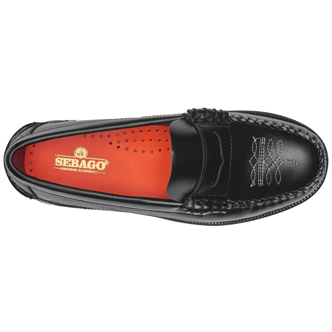 Moc Woman DAN EL PASO WOMAN Moccasin BLACK Dressed Back (jpg Rgb)		