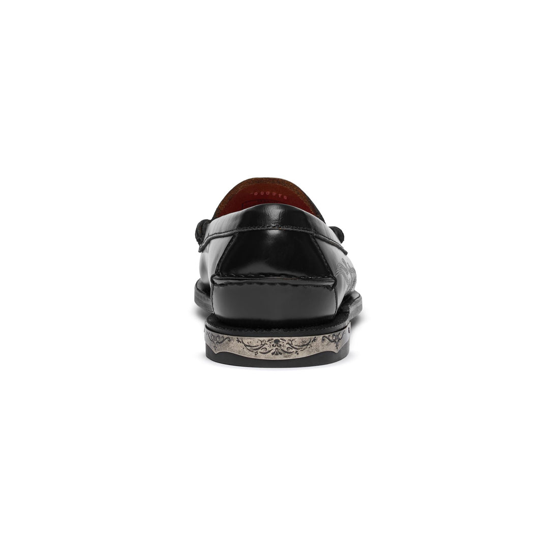 Moc Woman DAN EL PASO WOMAN Moccasin BLACK Detail (jpg Rgb)			