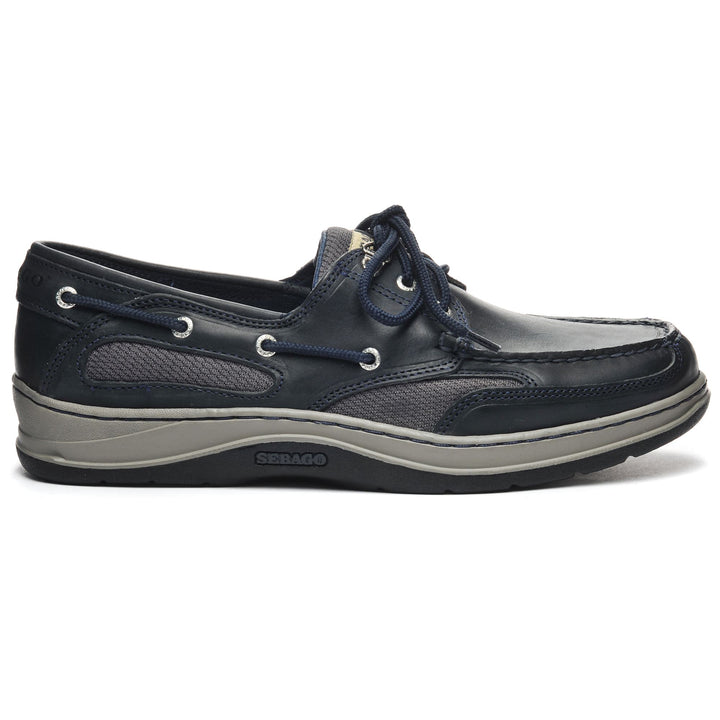 Moc Man CLOVEHITCH II FGL WAXED Low Cut BLUE NAVY-DK GREY Photo (jpg Rgb)			