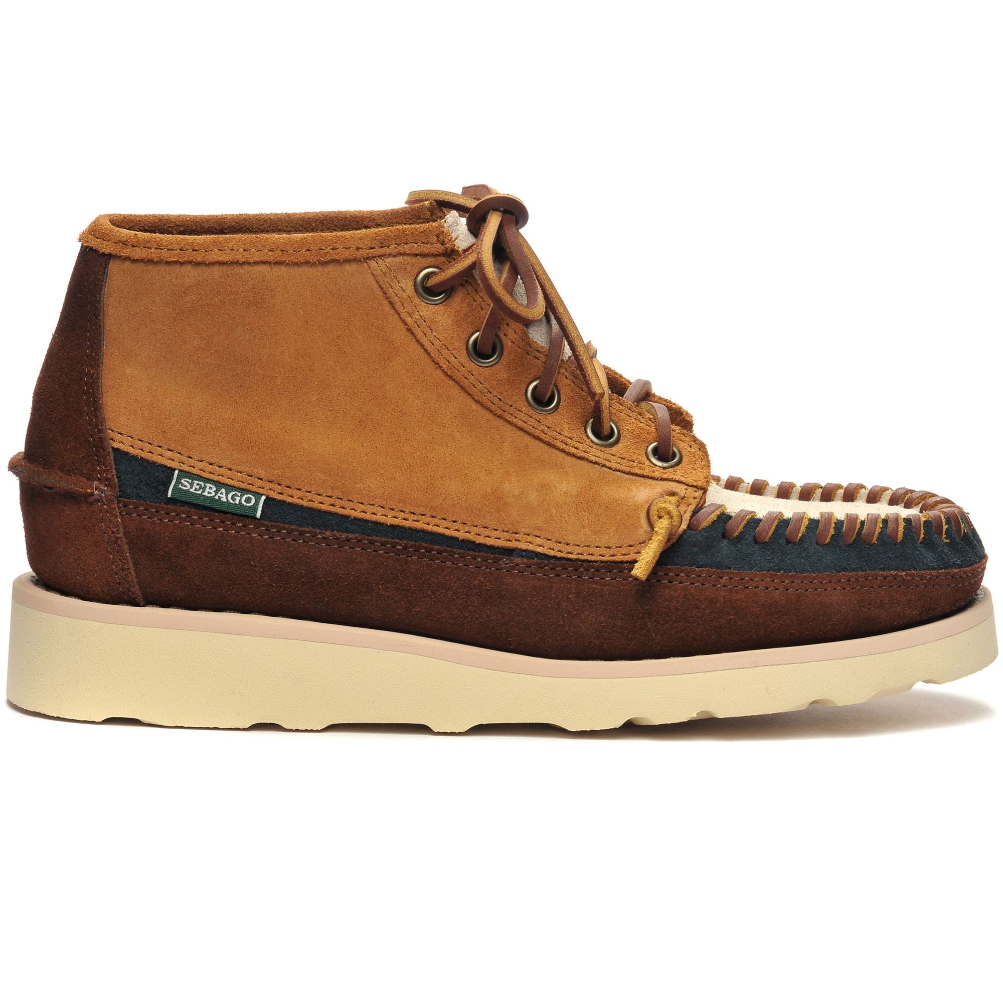 Moc Woman CAYUGA MID WOMAN Mid Cut TAN-PAPYRUS-NAVY-DKBROWN – Sebago.com