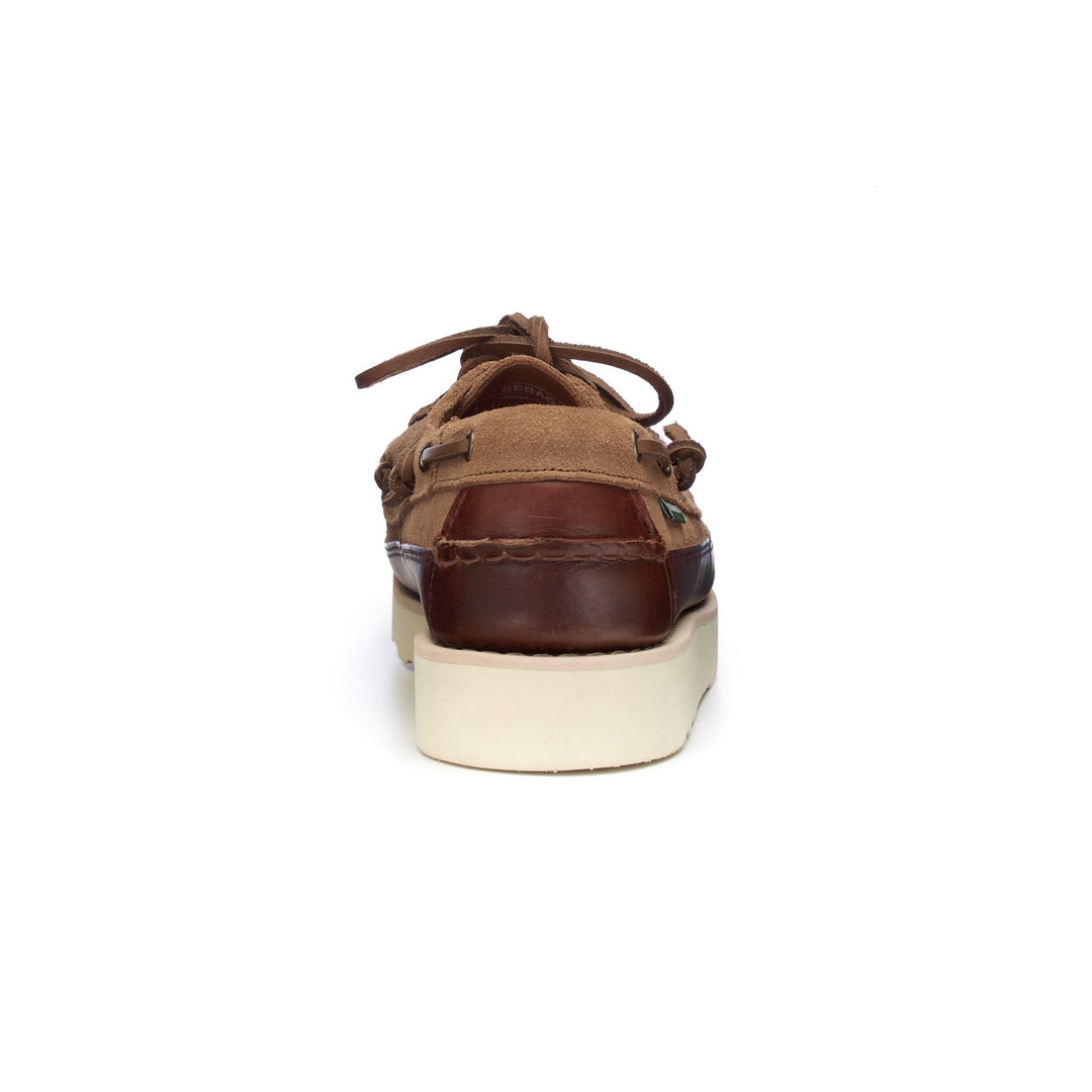 Moc Man KEUKA LEA CANOE MOC Moccasin BROWN COGNAC-BROWN-GUM REC Detail (jpg Rgb)			