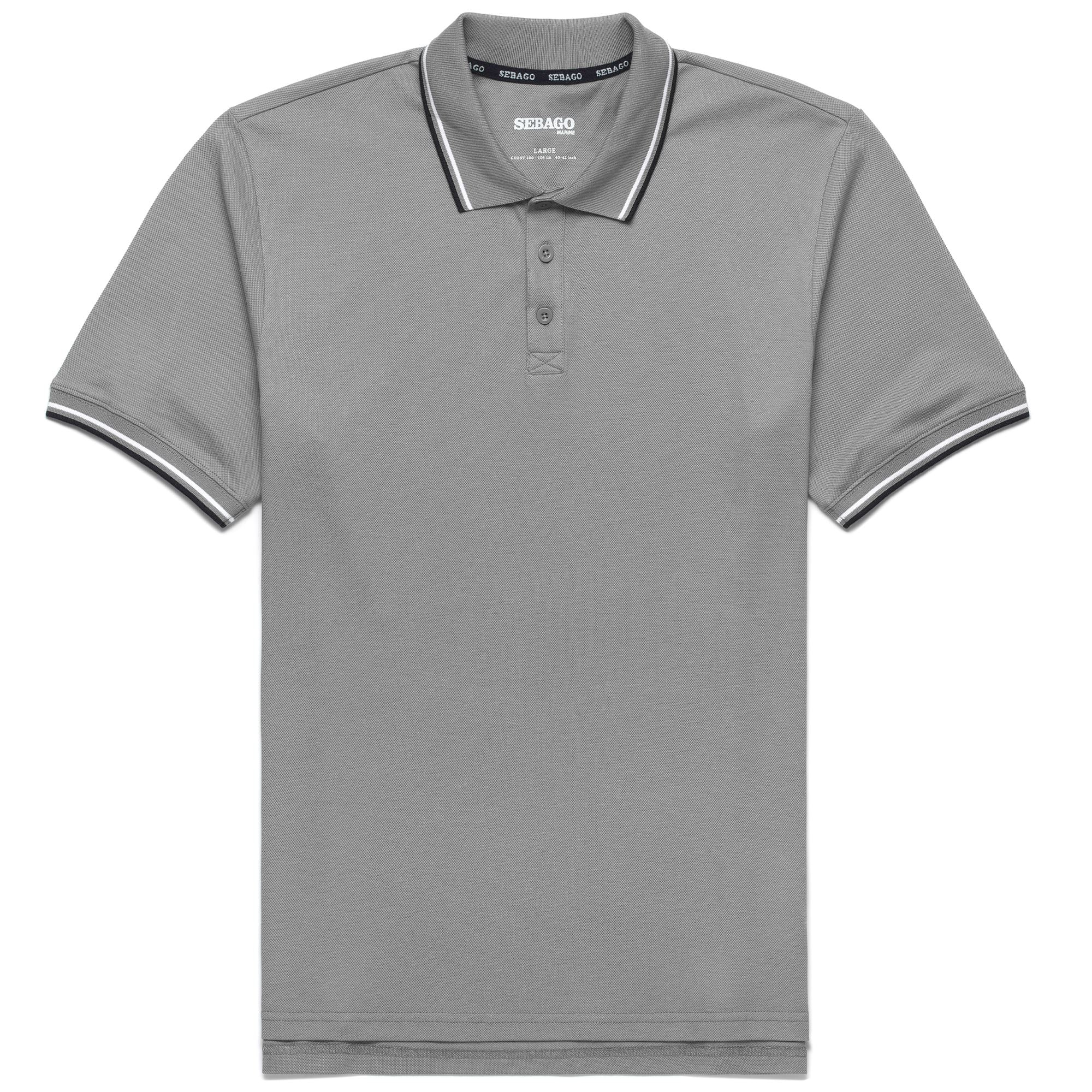 Polo Shirts Man BERTH Polo GREY FROST – Sebago.com