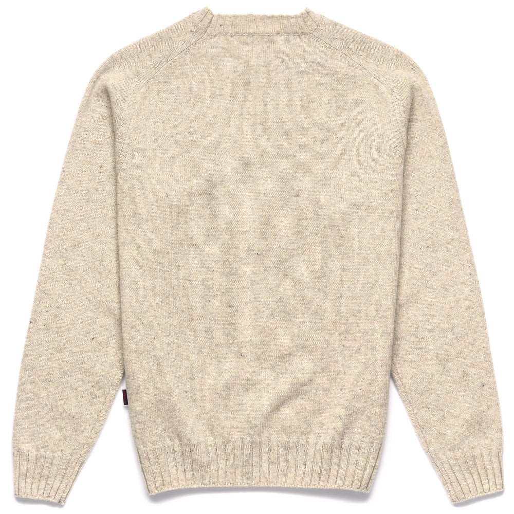 Knitwear Unisex GILEAD Jumper BEIGE FROZEN Dressed Front (jpg Rgb)	