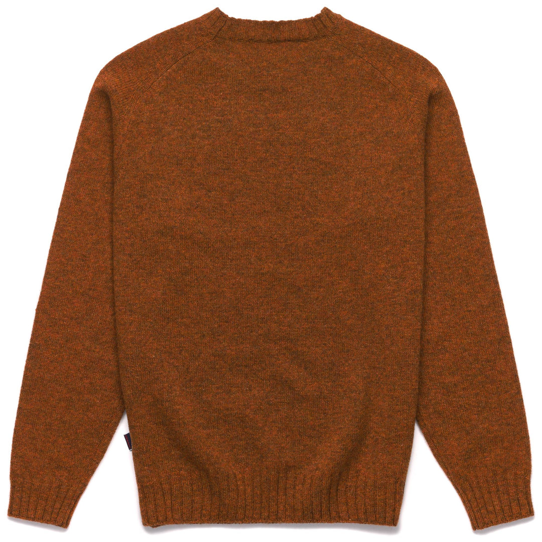 Knitwear Unisex GILEAD Jumper ORANGE COPPER Dressed Front (jpg Rgb)	