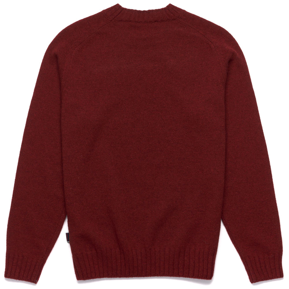 Knitwear Unisex GILEAD Jumper RED DK DAHLIA Dressed Front (jpg Rgb)	