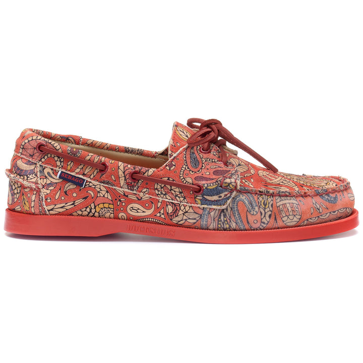 Docksides Man DOCKSIDES PAISLEY Mocassin RED PAISLEY Photo (jpg Rgb)			